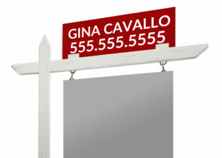 3mm PVC Sign Riders 18" x 6"