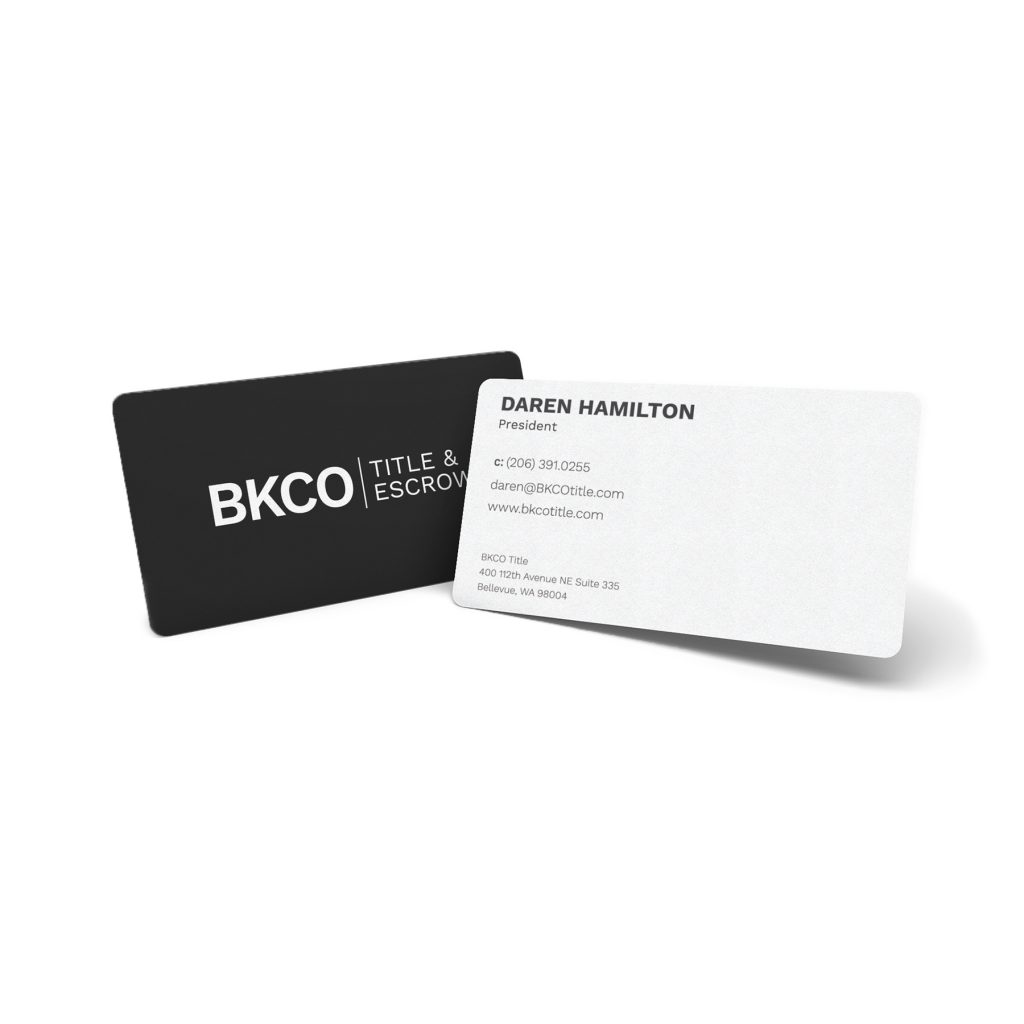 BKCO Title & Escrow Business Cards