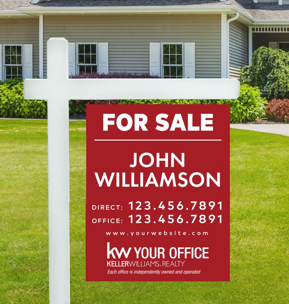 24x30 Red Keller Williams Yard Sign