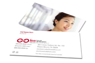 Classic GO White/Picture Horizontal Business Card