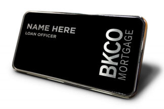 BKCO Mortgage | Framed Name Tag - Black Block 1.5x3