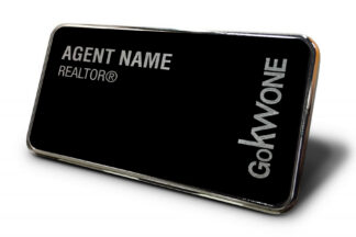 KWGOOne | Framed Name Tag - Black Block 1.5x3