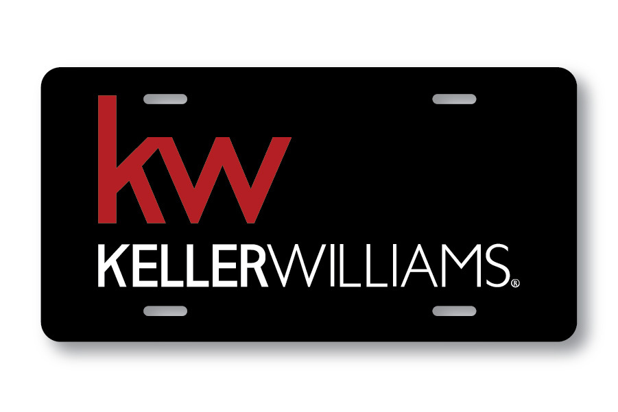 Keller Williams License plate- Red