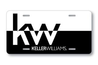 Keller Williams License plate- White