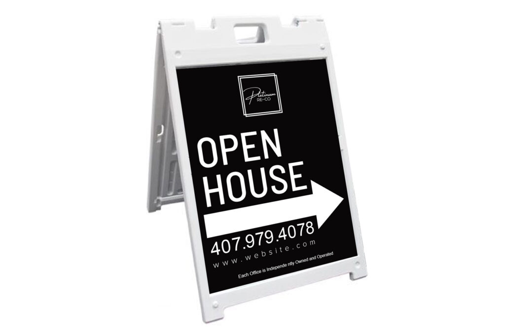 Platinum Re-Co | 18 x 24 Signicade® MDX A-Frame sign