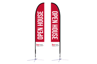 Keller Williams Greater Lexington | 14 ft. Feather Flag X-Based Double-Sided
