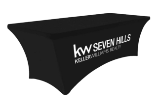 Keller Williams Seven Hills | 6 ft. Stretch Table Throw 3-sided with Custom Print