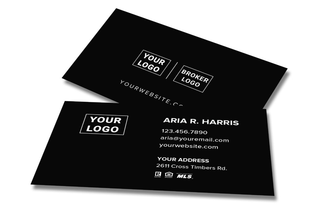 Simple Black Business Card