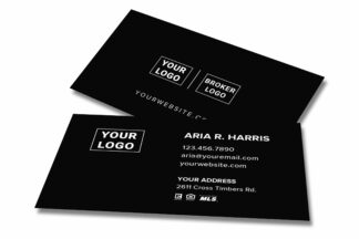 Simple Black Business Card
