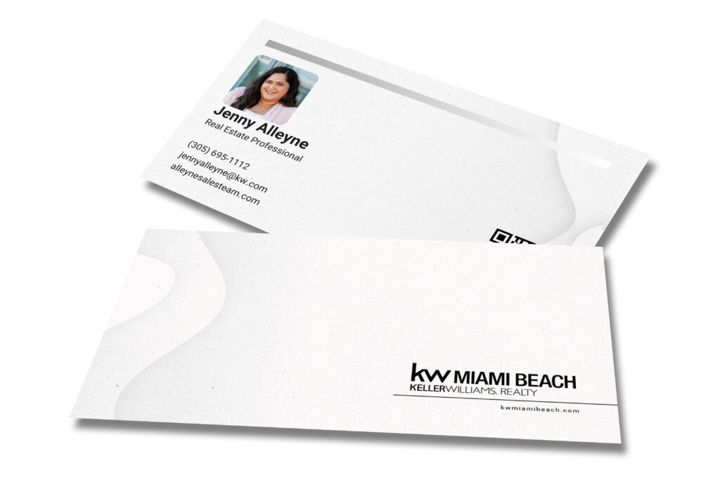 KWMB | White KW Business Card with Photo