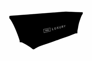 Real Luxury | 8 ft. Stretch Table Throw 4-sided with Custom Print