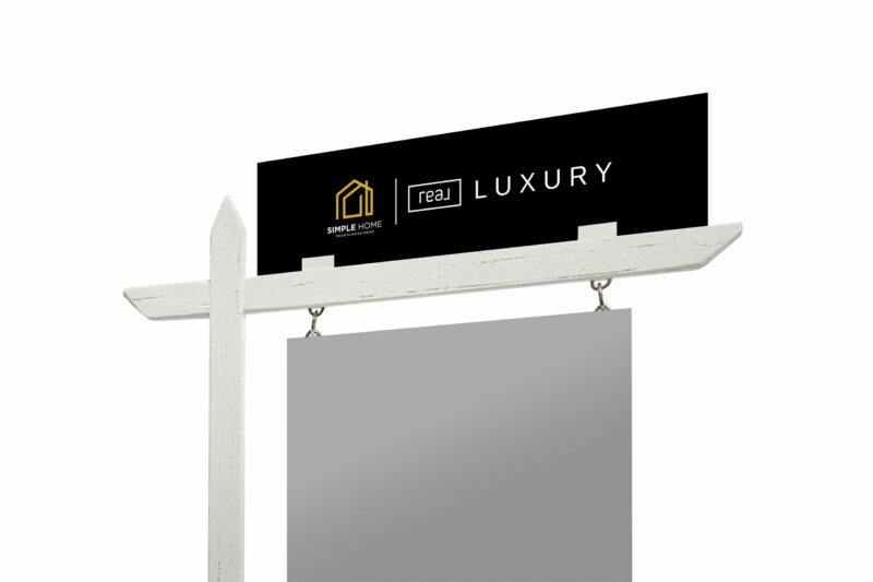 Real Luxury | 3mm PVC Sign Riders 24" x 6" - Image 2