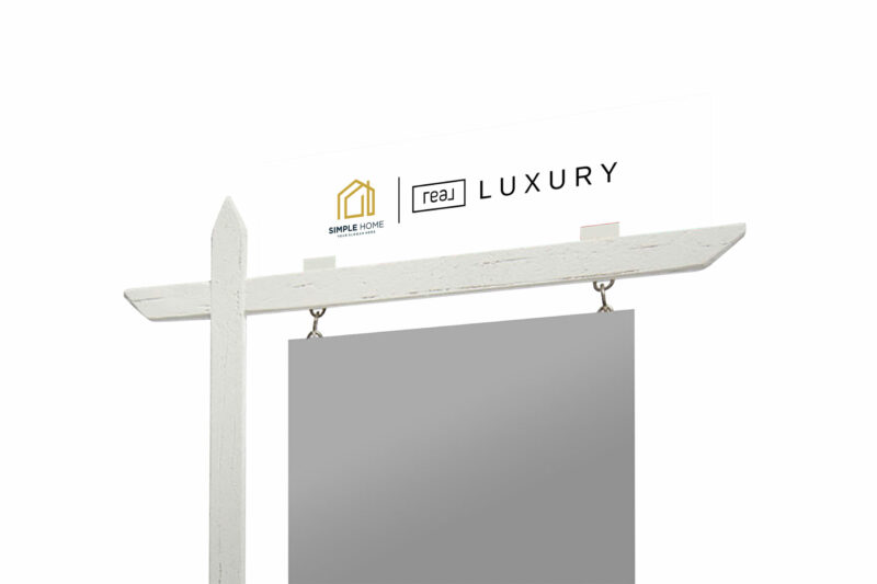 Real Luxury | 3mm PVC Sign Riders 24" x 6"