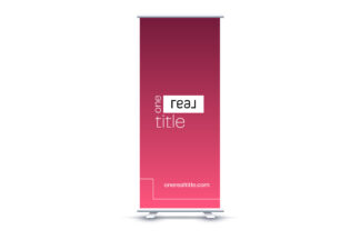 One Real Title  | Pink Roll Up Retractable Super Flat Vinyl