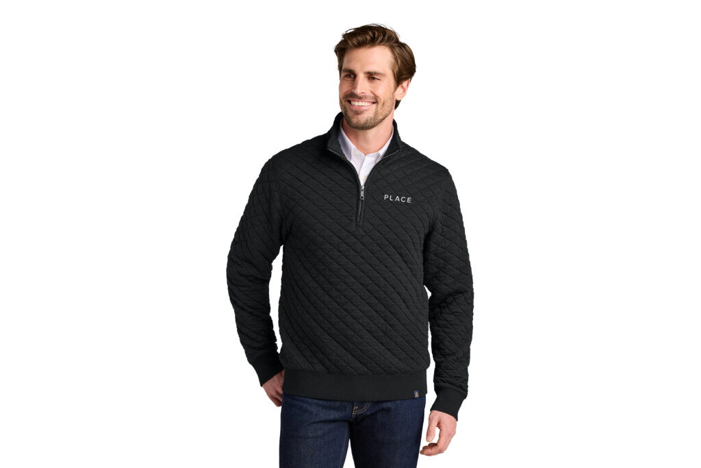 PLACE | Brooks Brothers® Diamond Quilt 1/4-Zip
